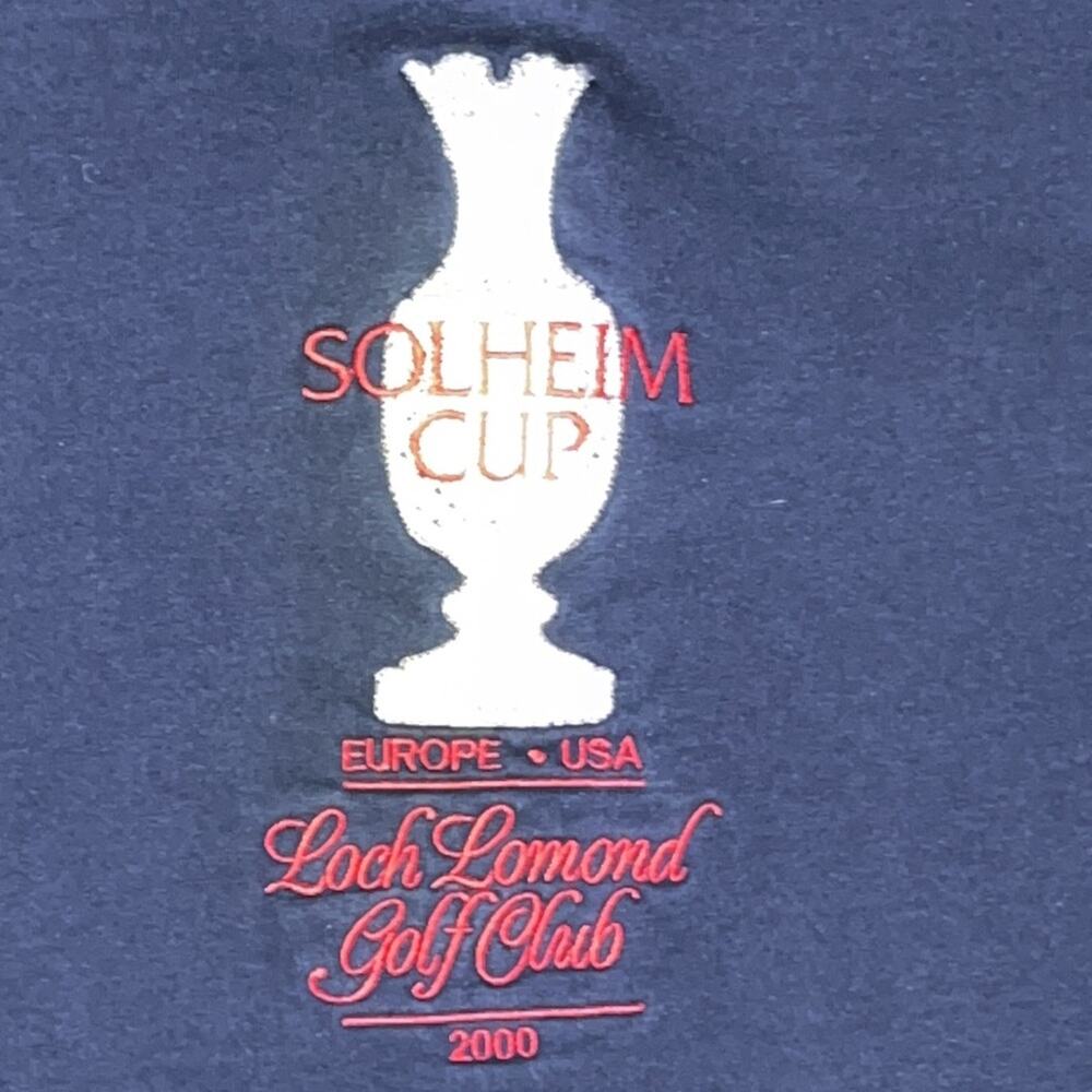 Solheim Cup Sweatshirt Loch Lomond Golf Club Scotland Timeout Large Vintage 2000 View 3